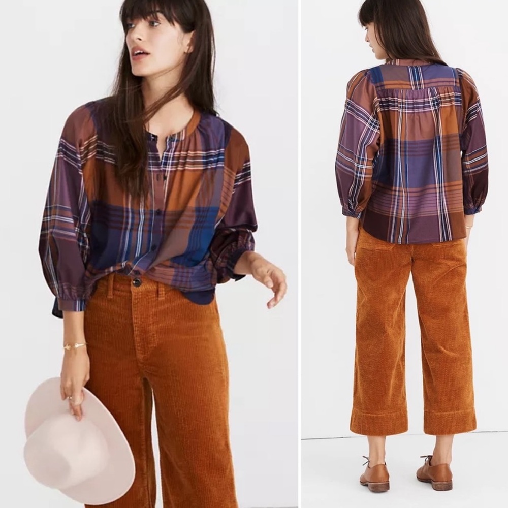 Madewell Button Down Oversized Peasant Button Dow… - image 1
